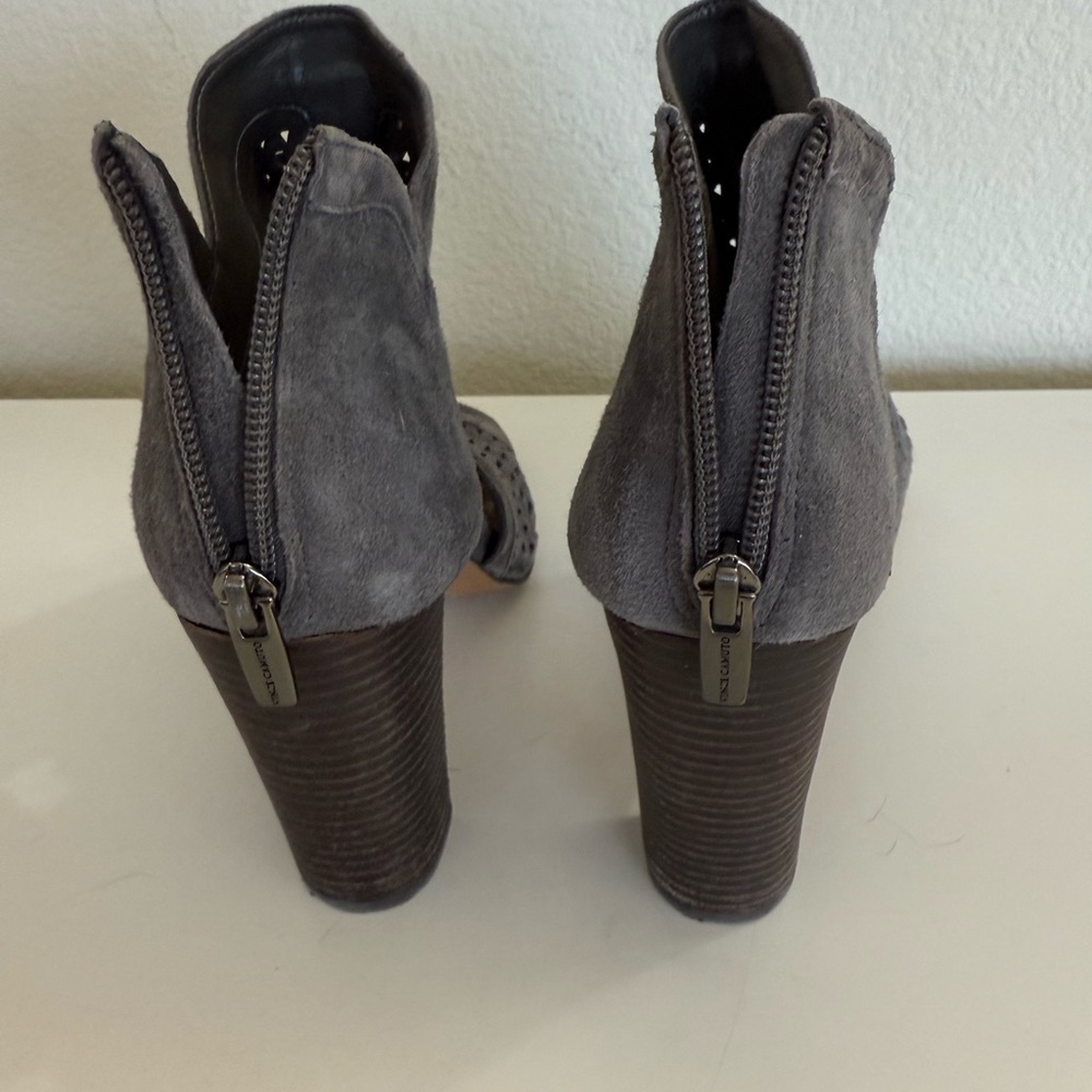 Vince Camuto Charcoal Suede Heels - Picture 3 of 5